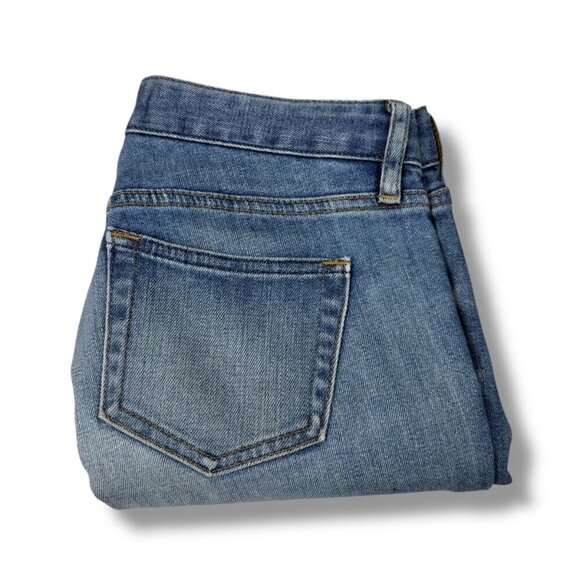 Uniclo Jeans Womens Sz 22" Mid-Rise Slim Tapered Blue Medium Wash Stretch Denim - Picture 2 of 11